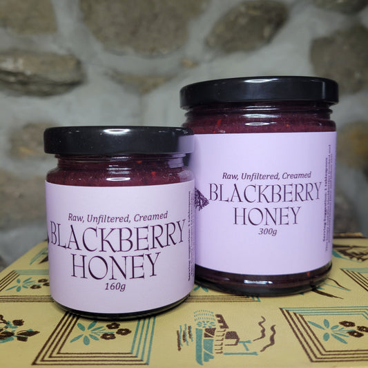Blackberry Creamed Honey Jars
