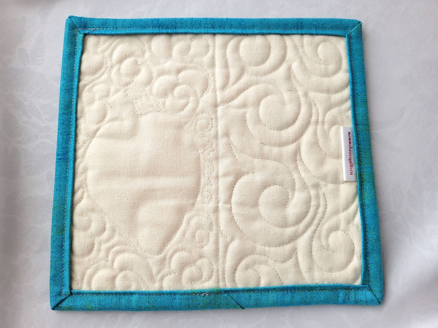 Strawberry Quilted Mug Rug