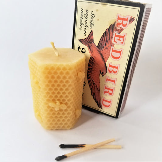 Bees and Comb Hexagon Pillar
