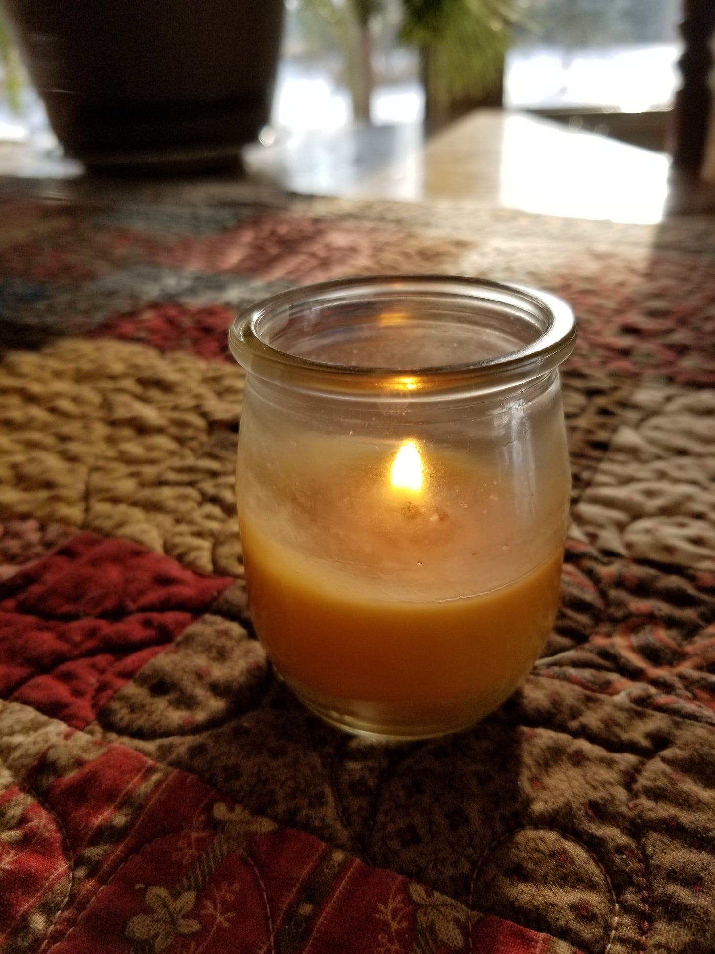 Recycled Yogurt Jar Candle