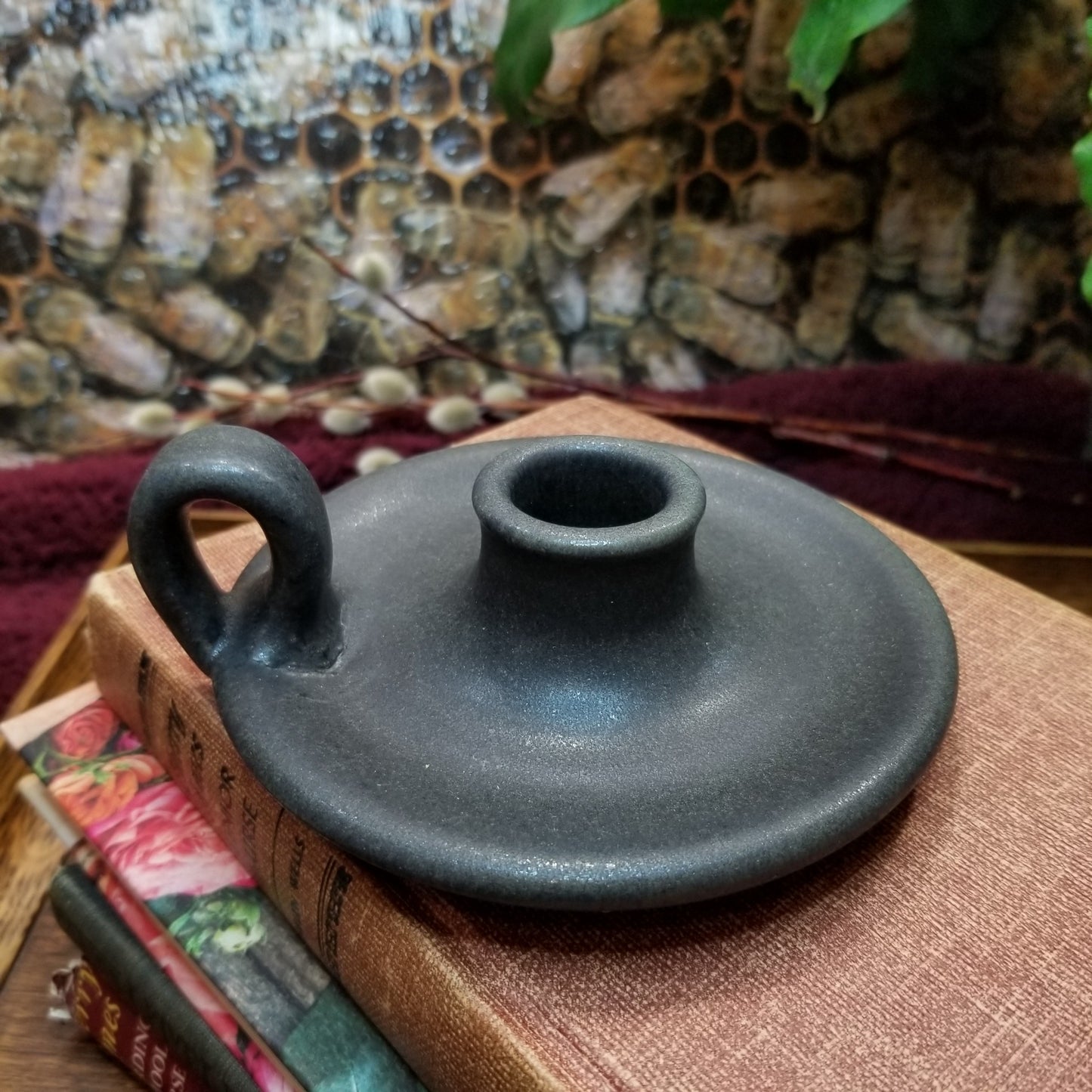 Handmade Pottery Taper Holder