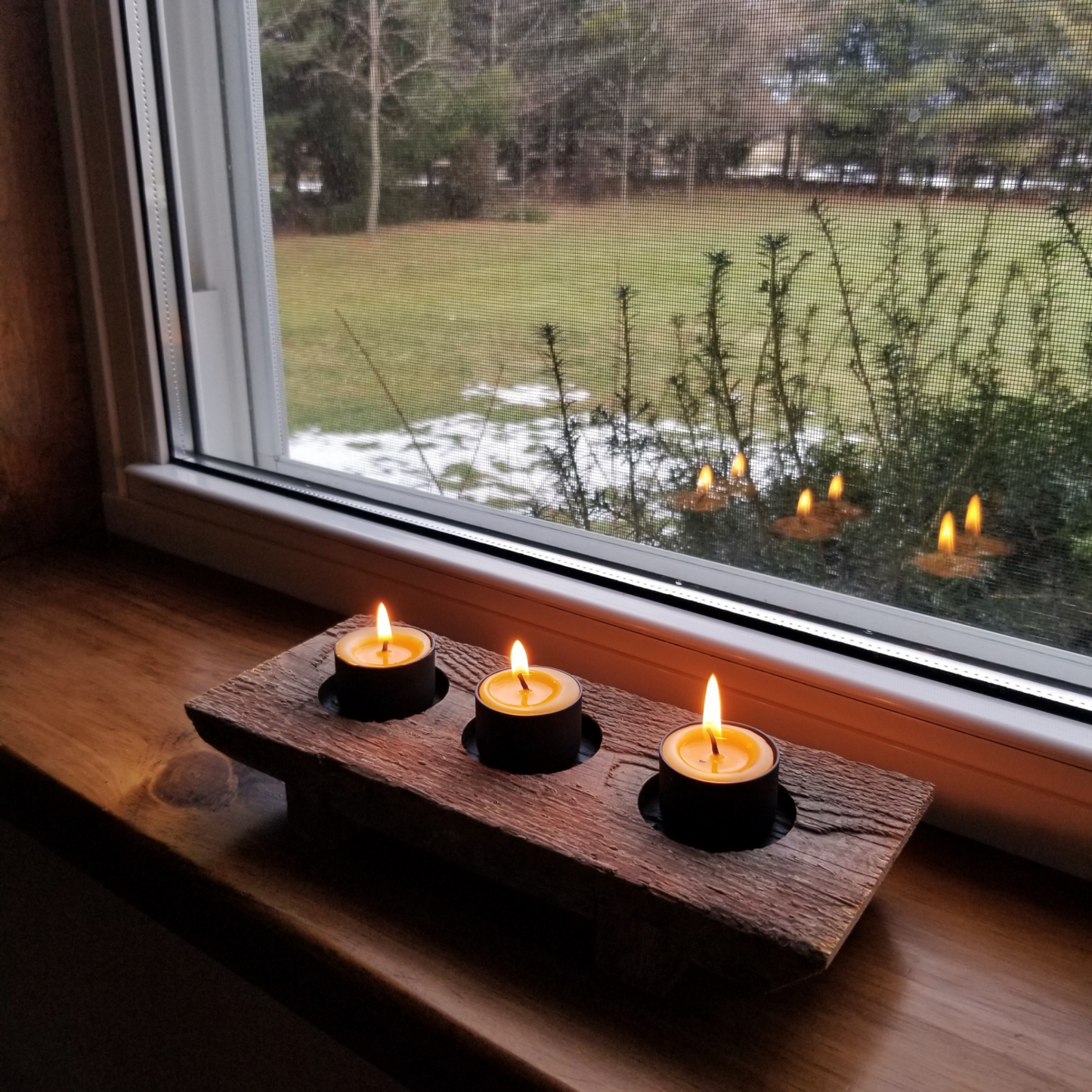 Wooden Tealight Centerpiece