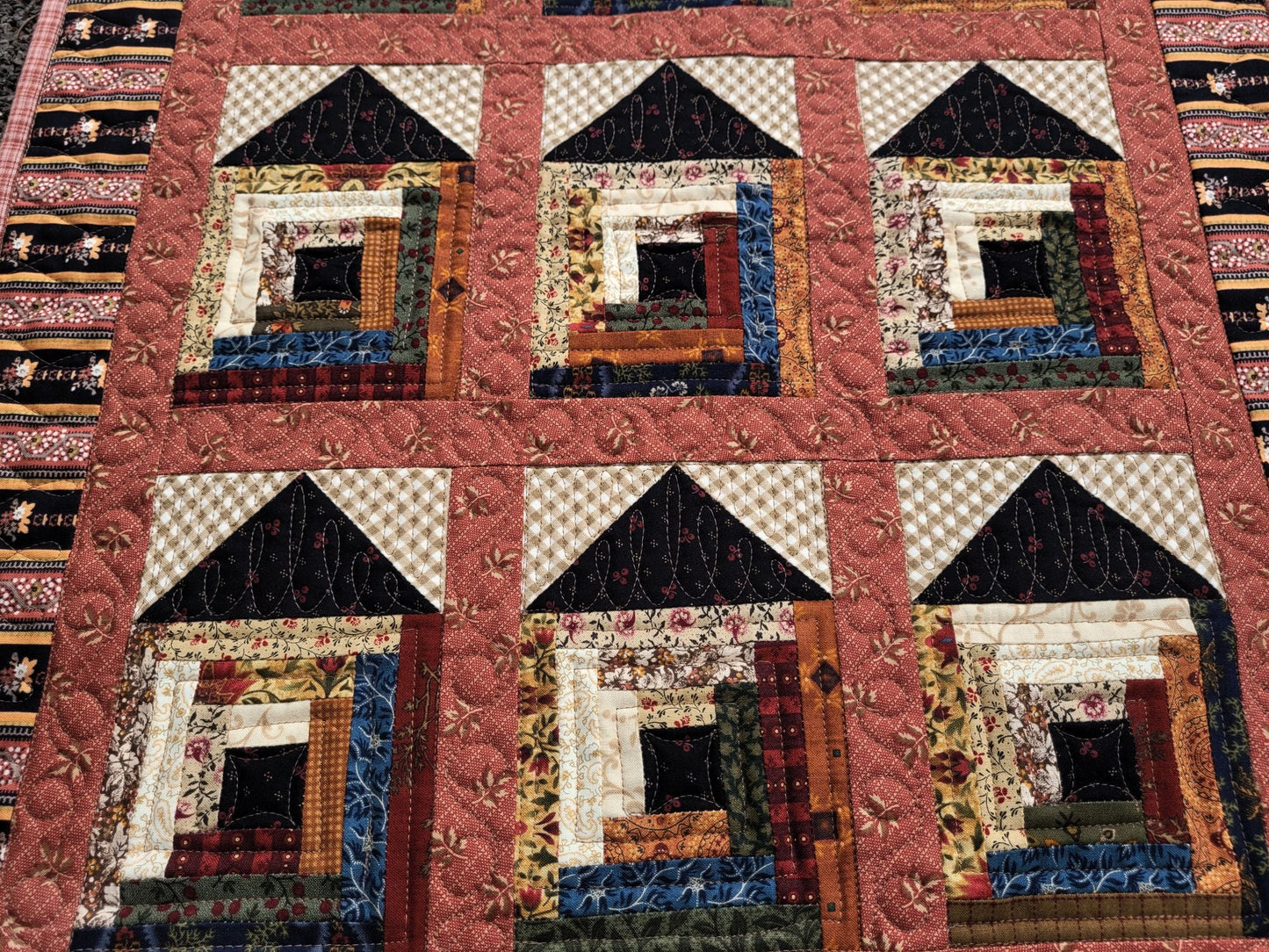 Soddy House Mini Quilt, black