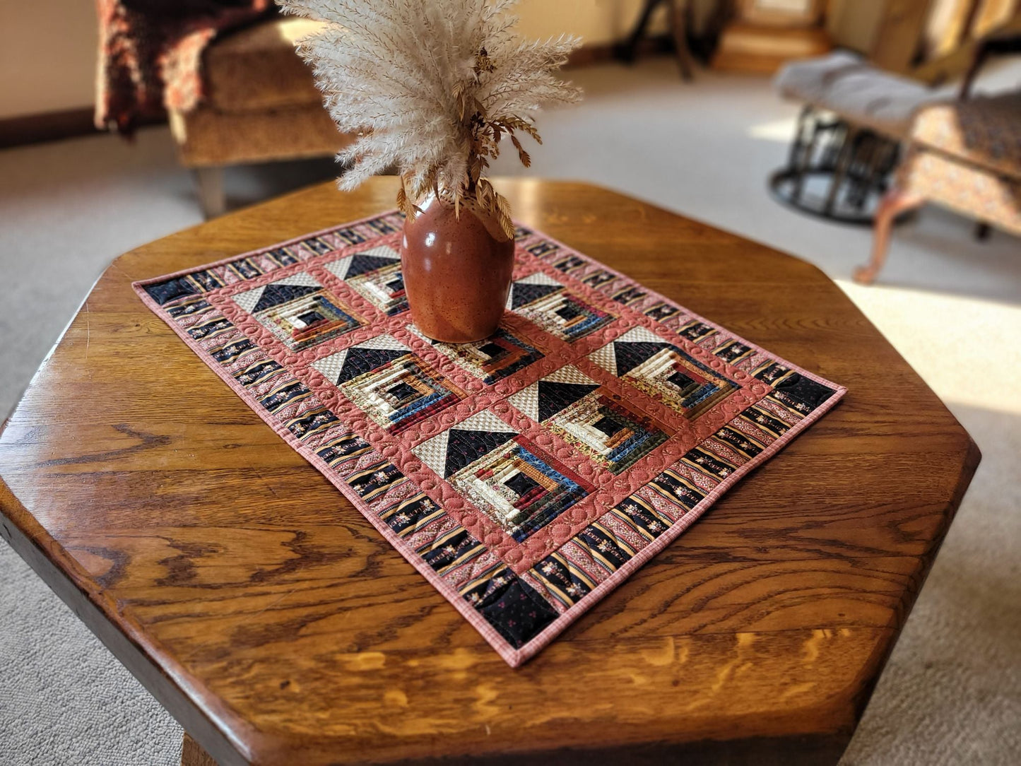 Soddy House Mini Quilt, black