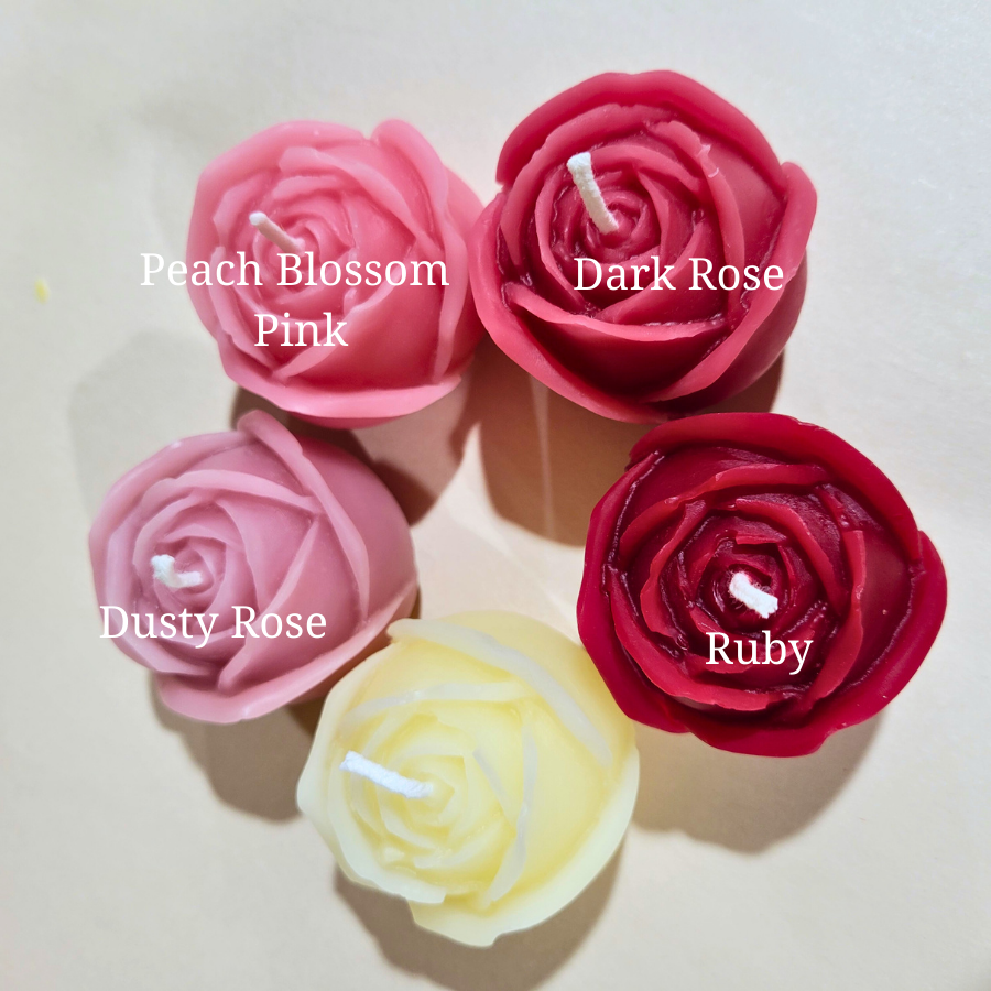 Romantic Solid-colour Rosebud Votive