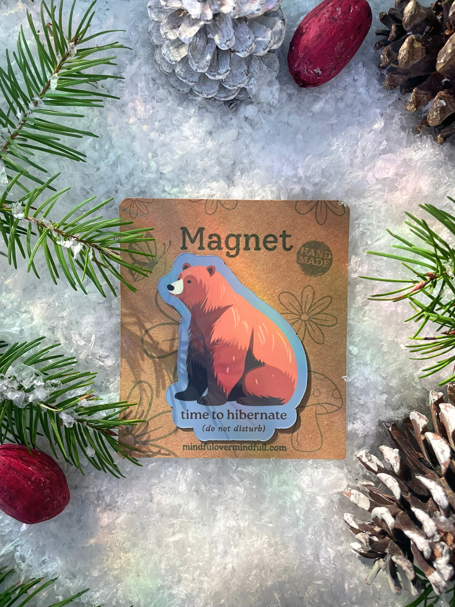 Do Not Disturb - Hibernating Bear Magnet