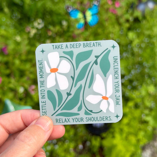 Take a Deep Breath Sticker