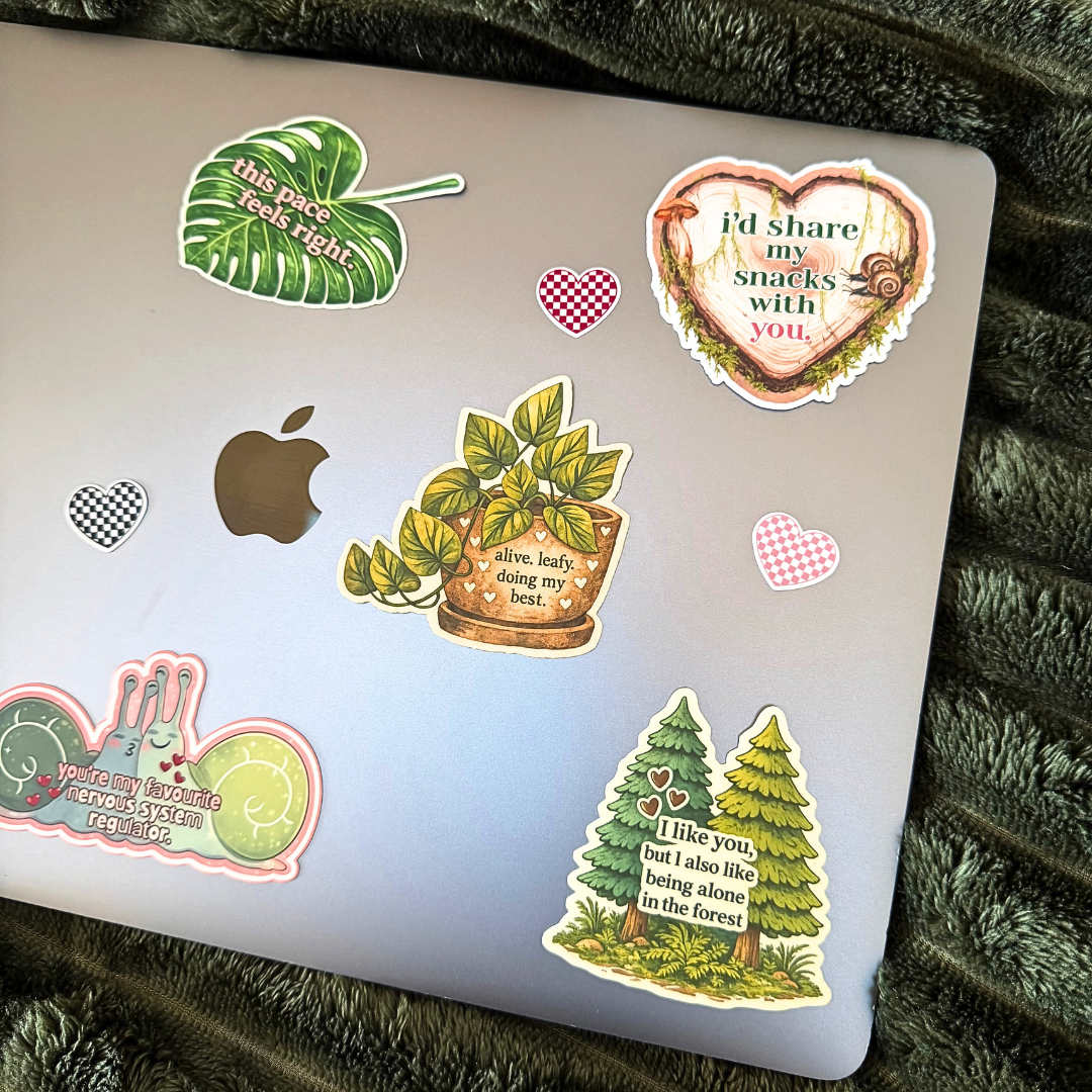 This Pace Feels Right Monstera Sticker
