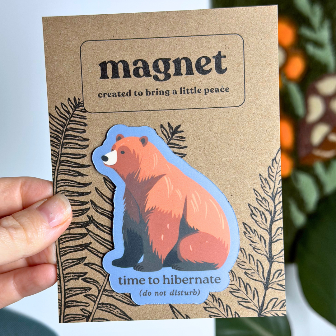 Do Not Disturb - Hibernating Bear Magnet