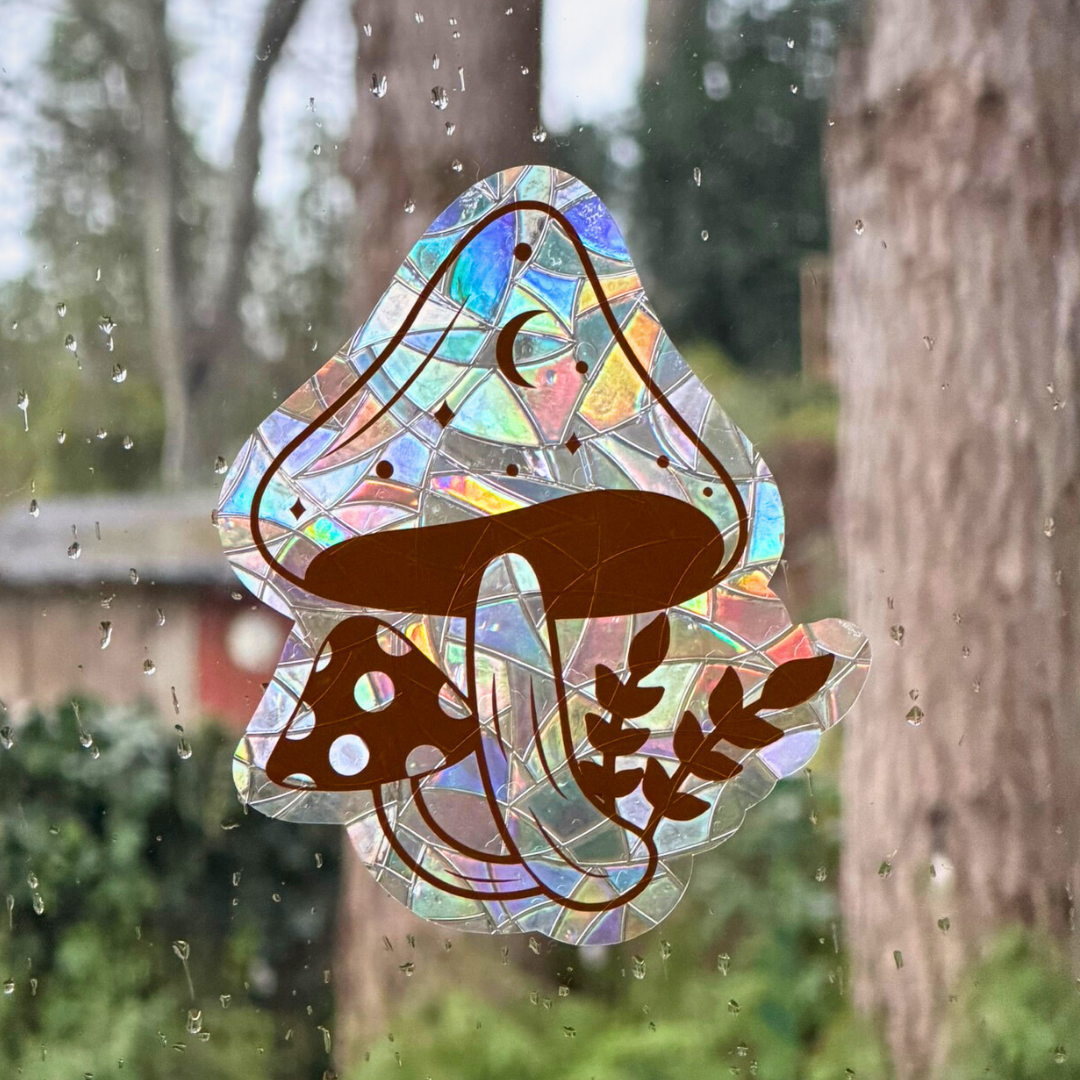 Celestial Mushroom Suncatcher