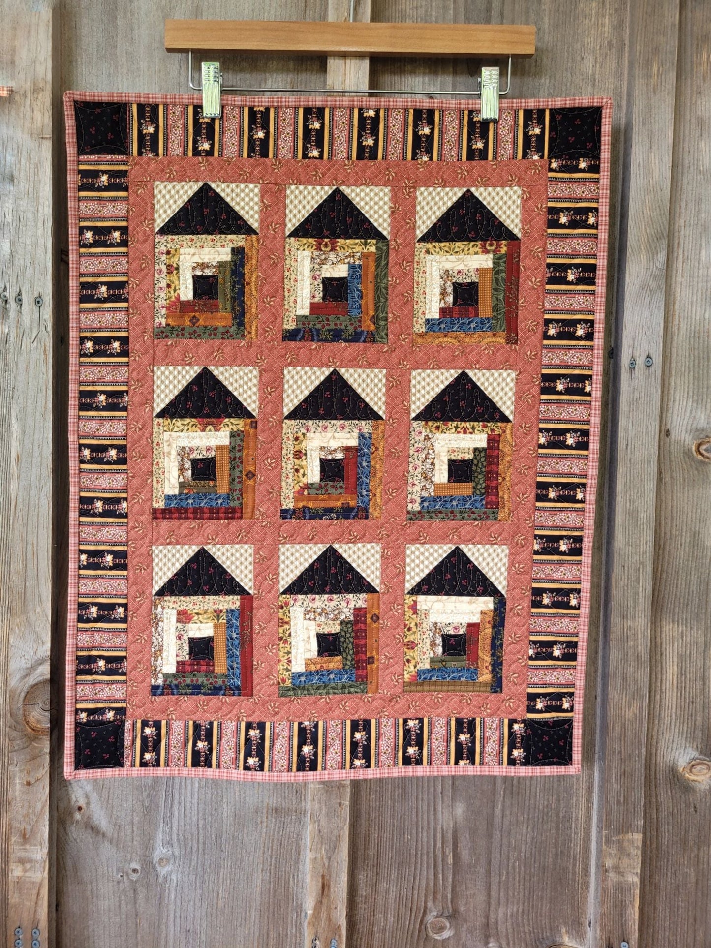 Soddy House Mini Quilt, black