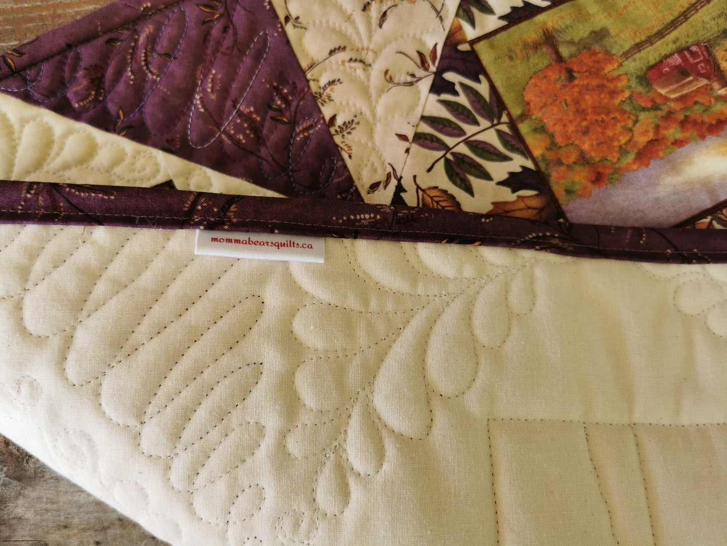 Country Farm Scene Mini Quilt for Fall