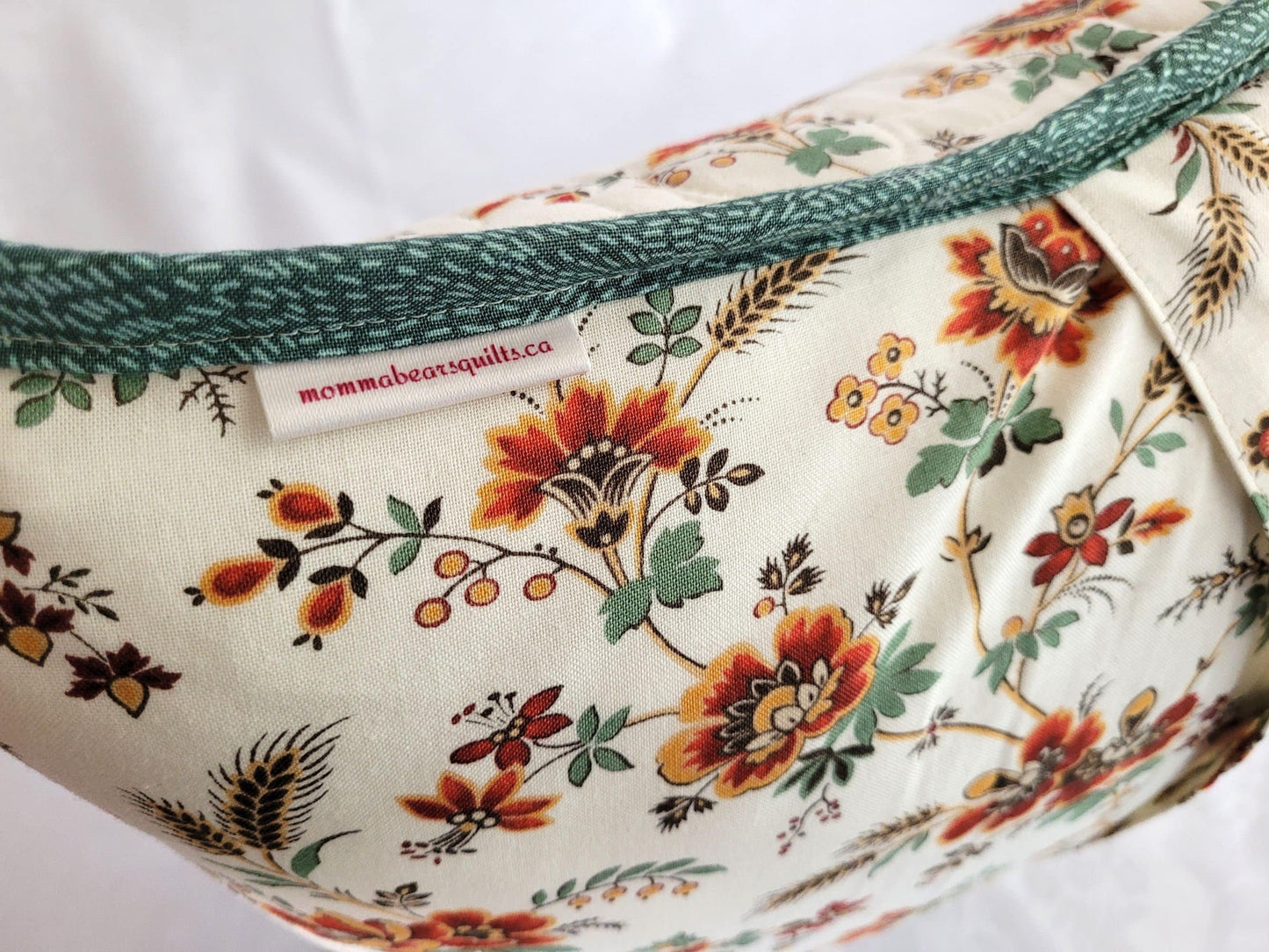 Quilted Patchwork Pillow in Red & Teal, 16 inch Pillow Cover