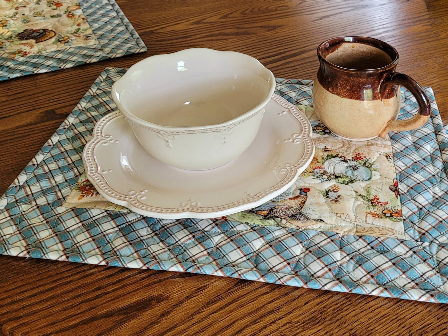 Fall Pumpkin Placemats, Thanksgiving Table Decor