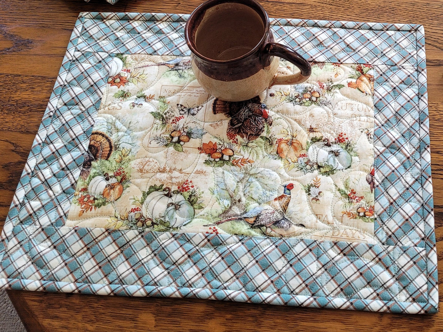 Fall Pumpkin Placemats, Thanksgiving Table Decor