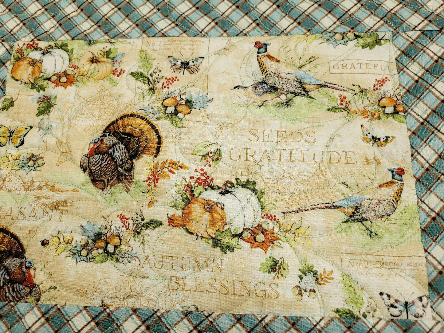 Fall Pumpkin Placemats, Thanksgiving Table Decor