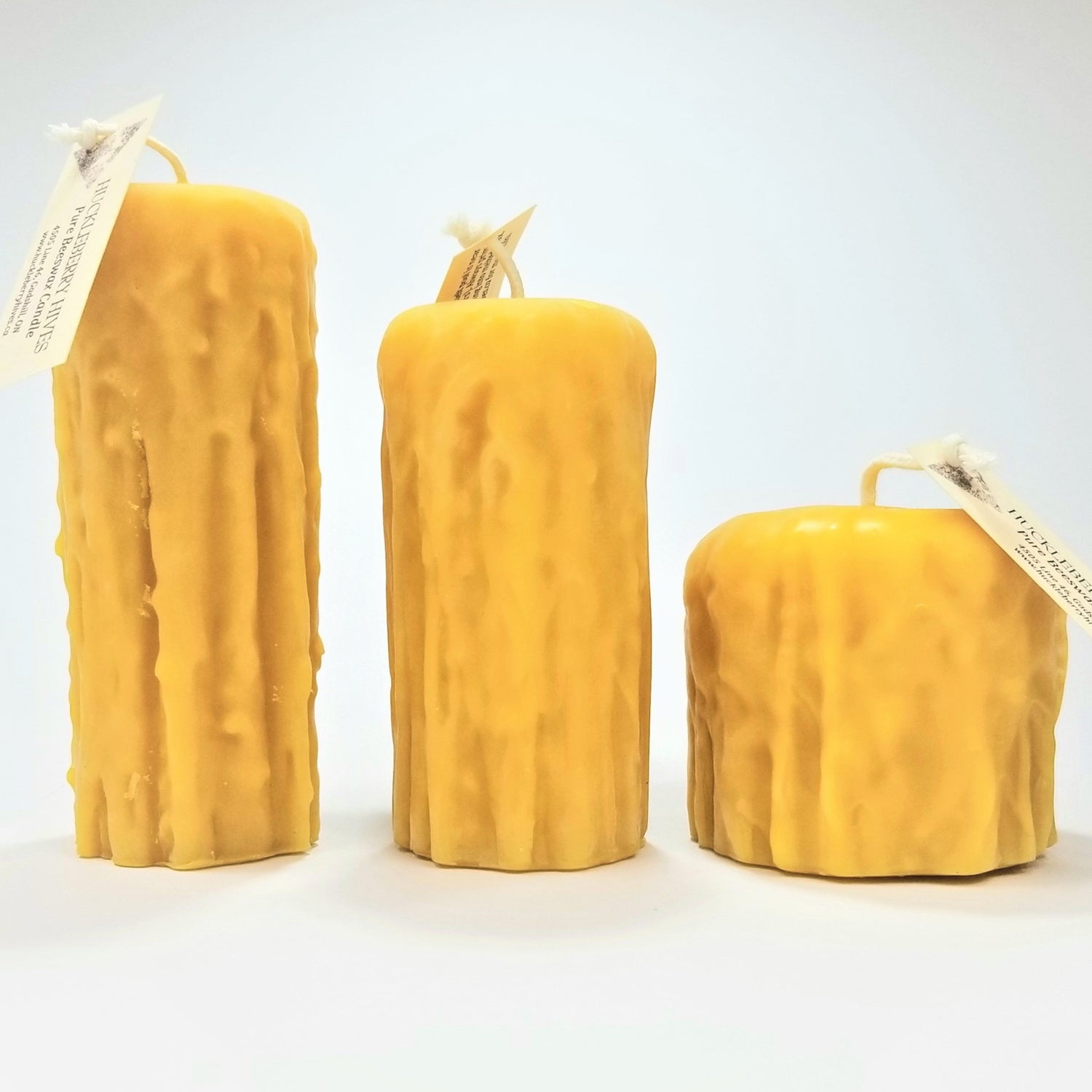 rustic pillar candles