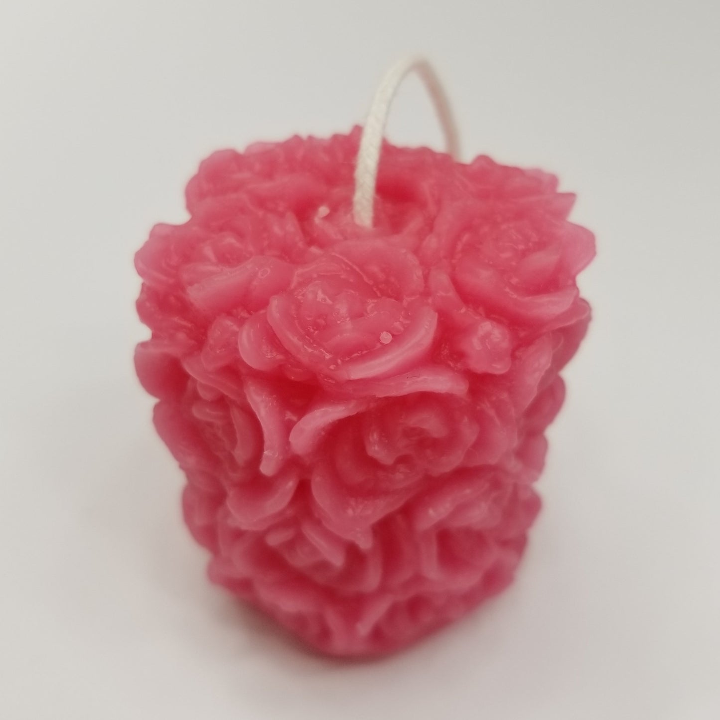 Pink rose votive candle